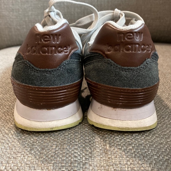 New Balance Shoes New Balance Custom Design Gray Green Soles Faux